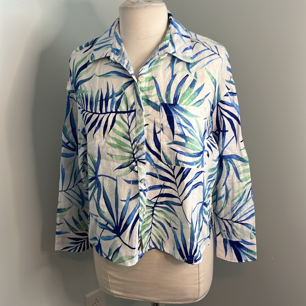 Sigrid Olsen Linen Blouse